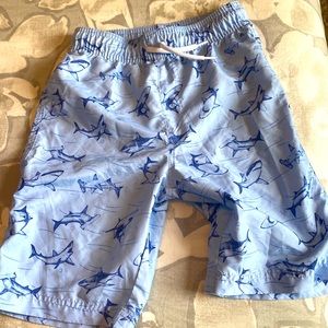 Boys Shark Swim Trunks! Good as New! Size L (10-12)